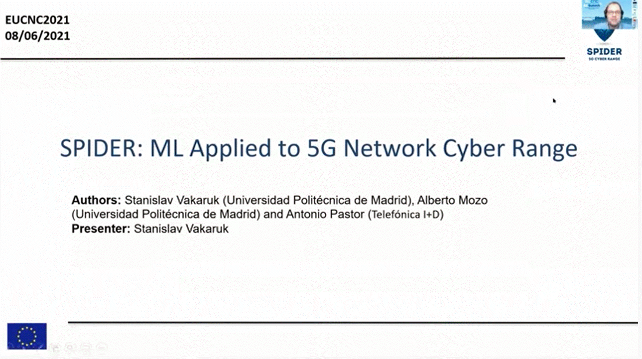 You are currently viewing EUCNC2021 WS8 SPIDER: ML Applied to 5G Network Cyber Range
